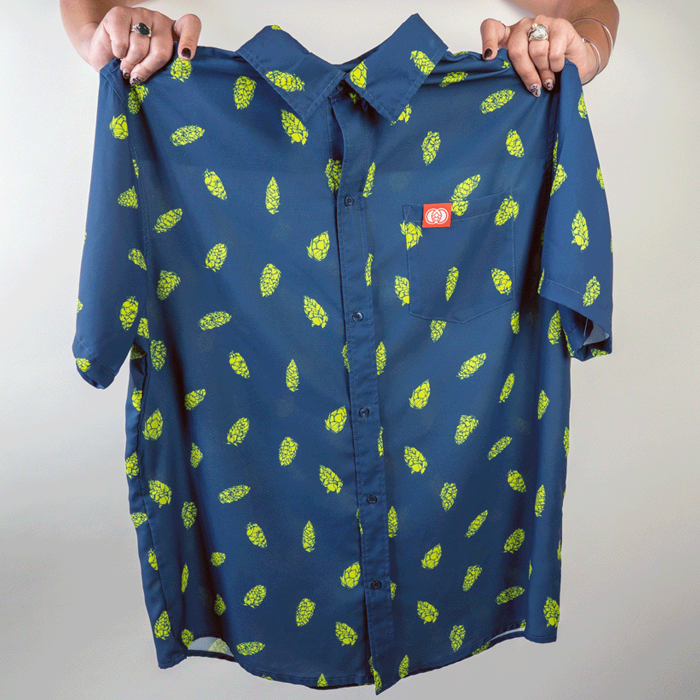 YCH Hop Cone Button-Up