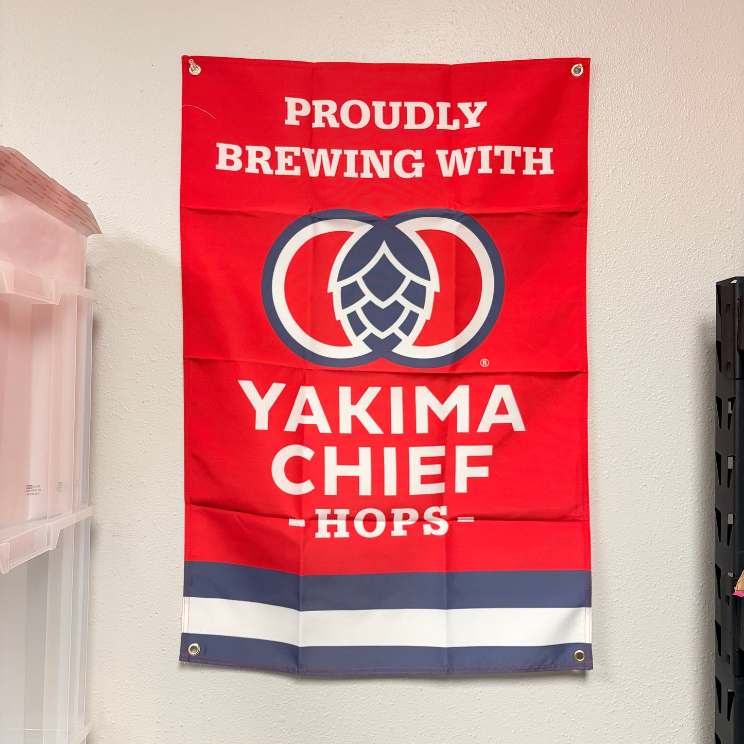 YCH Proudly Brewing wall hanging