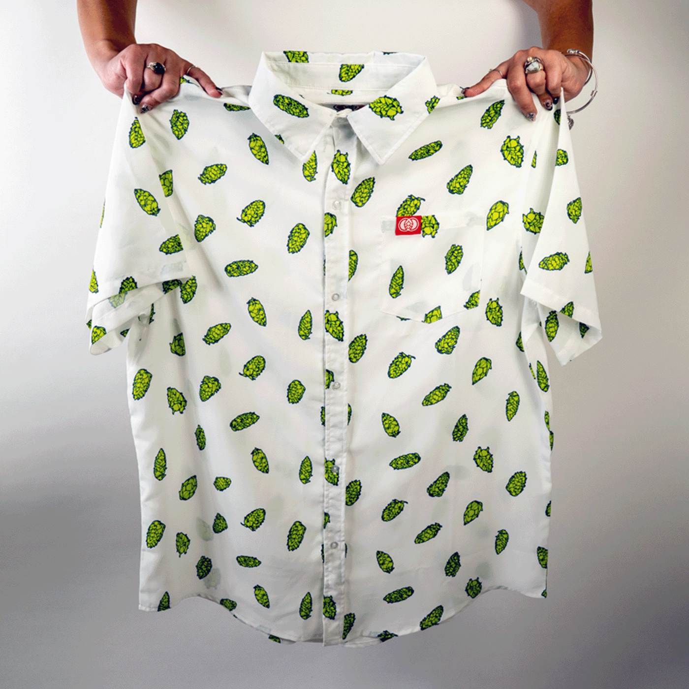YCH Hop Cone Button-Up – HopGear
