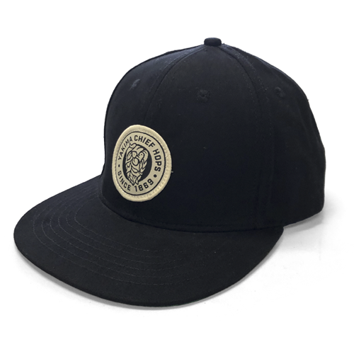 YCH Classic Flat Bill Snapback - Black