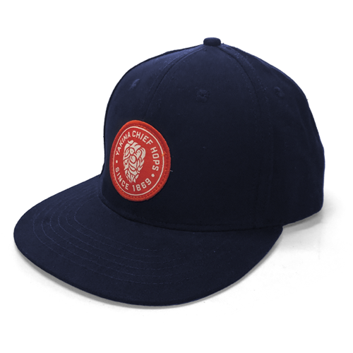 YCH Classic Flat Bill Snapback - Navy